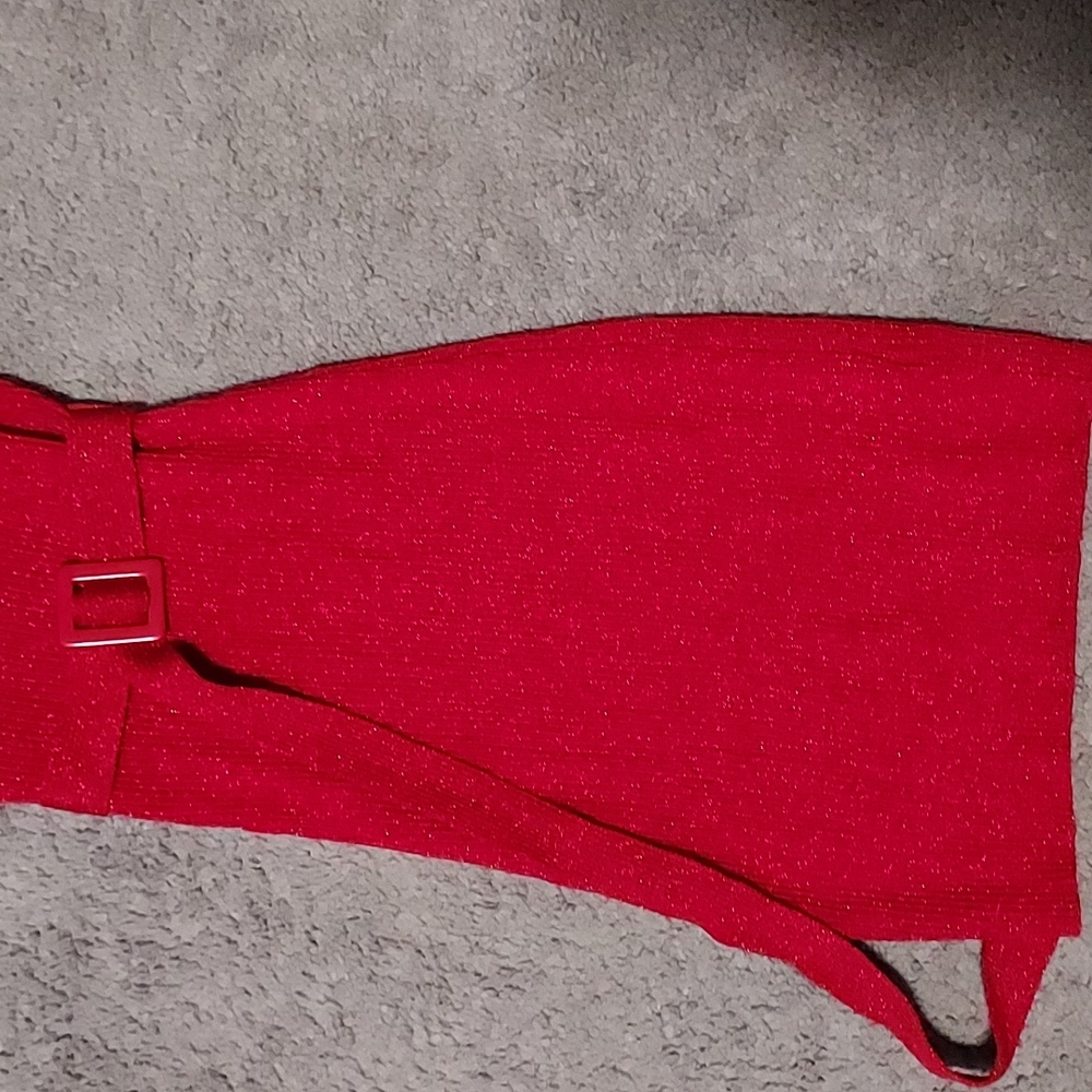Red strapless party dress size m - Picture 3 of 6